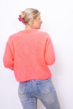 Sweter kid moher lato – Koral neon, UNI