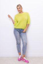 Sweter kid moher lato – Limonka, UNI