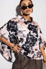 Damska bluzka kimono Color Bloom - obrazek 3
