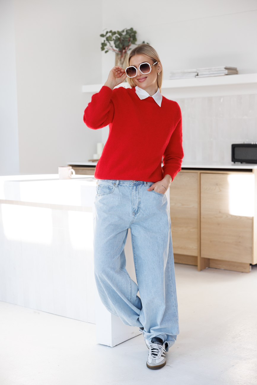 Sweter Ettore – Czerwony, UNI