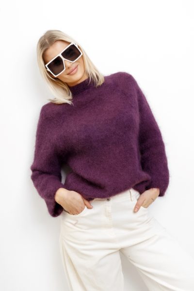 Sweter Evaldo – Śliwka, UNI