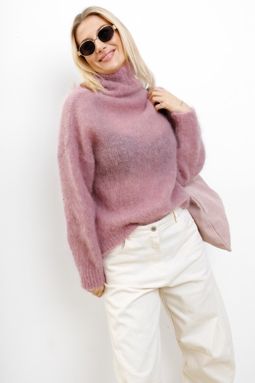 Sweter Renza – Brudny róż, UNI