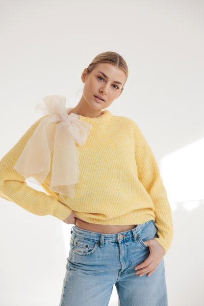 Sweter Dello – Żółty, UNI