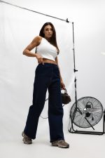Damskie spodnie jeansowe Wideway