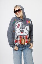 Bluza dekatyzowana Rabbit – Grafit, UNI