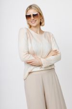 Bluzka romby Abia – Beż, UNI