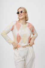 Bluzka romby Abia – Koral, UNI