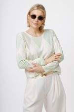 Bluzka romby Abia – Miętowy, UNI