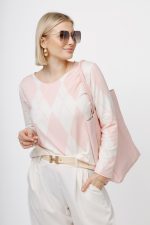 Bluzka romby Abia – Puder, UNI