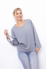 Bluzka przeszycia Gioya – Szary, UNI