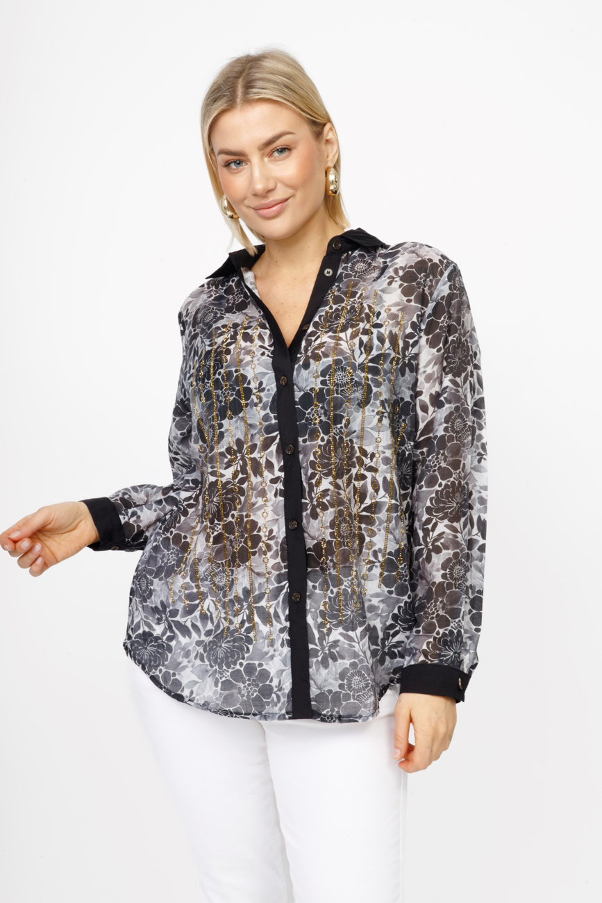 Koszula Shine 130 – Czarny, UNI Koszula Shine 130 – Czarny, UNI
