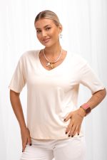 Bluzka Elfrida – Ecru, S/M