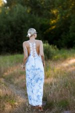 Sukienka maxi cieniowana – Niebieski, S/M