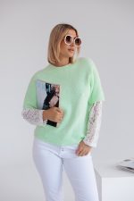 Sweter Nunzio – Miętowy, UNI