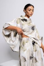 Damska Bluzka Kimono Orchid - obrazek 3