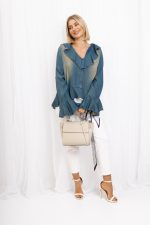 Bluzka Paige – Ciemny Jeans, UNI
