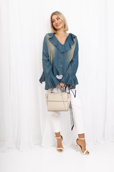 Bluzka Paige – Ciemny Jeans, UNI