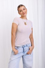 Bluzka kaszmir Anacaria – Beż, UNI