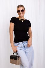 Bluzka kaszmir Anacaria – Czarny, L