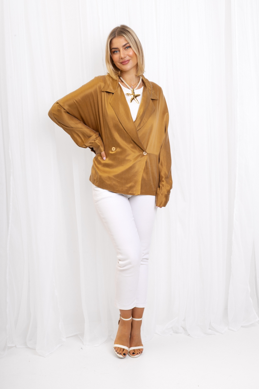 Marynarka Amy – Camelowy, S/M Marynarka Amy – Camelowy, S/M