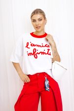 Bluzka L’amica infinita – Czerwony, UNI