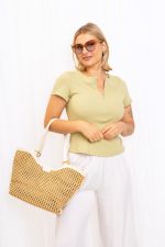 Bluzka Paloma – jasna oliwka, UNI