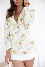 Marynarka Flowers – Ecru, M